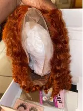 Lucky Queen-pelucas de cabello humano con ondas profundas, encaje de colores frontales, prearrancado, transparente, para mujeres negras