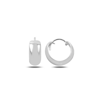 

KUTAYDAN 14mm Wide Ring Earrings 925 Sterling Silver
