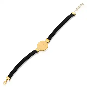 

Reşat Half Gold Rubber Bracelet 03-490-BLR02