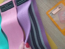 Conjunto de Bandas de resistencia para entrenamiento, banda deportiva de goma elástica para glúteos, equipo de Fitness para Yoga, entrenamiento de gimnasia, Bandas elásticas de tela