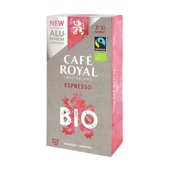 

BIO ESPRESSO, Coffee Royal 10 capsules Aluminum compatible Nespresso