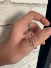 RscvonM-Anillo de boda de Color dorado y plateado con forma de corazón para mujer, joyería de compromiso para fiesta