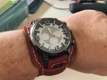 Jessingshow-Relojes Retro de cuero para hombre, cronógrafo deportivo, de cuarzo, estilo Punk, Masculino, 2020