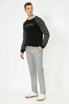 

Koton Male Gray Plaid Pants
