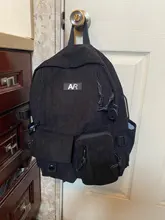 Mochila de pana Kawaii para chica, bolso escolar Vintage a rayas, bolsa Harajuku para estudiantes