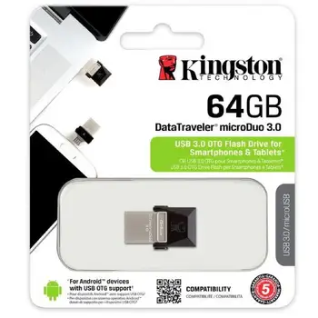 

Pendrive Kingston 64 hard gb USB 3. 0 DataTraveler MicroDuo-Original usb Memory Flash Drive