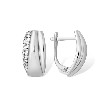 

Earrings made of silver with cubic zirconia