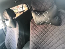 Almohada de cuello para coche, reposacabezas de cuero genuino, diseño de protección de seguridad, soporte de descanso, color negro, accesorios de seguridad para automóviles, Uds.