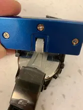 Llave para Mesa de dos garras, cubierta trasera de reloj, herramienta de apertura, removedor Rectangular ajustable, Kit de reparación de reloj, ajustador de calibre de 52mm