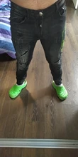 Pantalones vaqueros rasgados de otoño para hombre, Vaqueros ajustados de PP con diamantes de imitación negros, ropa de tendencia de moda, 2021