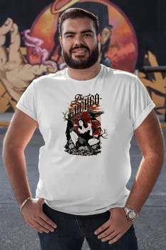

Angemiel Wear Crow and Witch White Men 'S Cotton Big Size T-Shirt