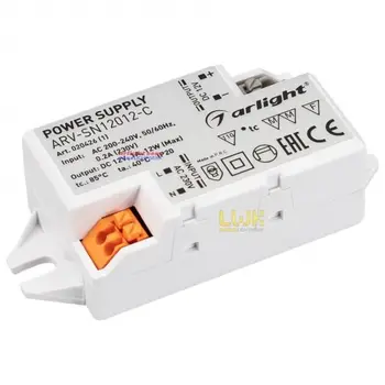 

Power supply arv-sn12012-c (12V, 1A, 12W) 1 PCs Arlight 020426(1)