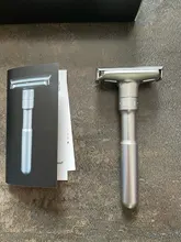 QSHAVE-Afeitadora de seguridad ajustable con doble filo para hombre, rasuradora con 5 cuchillas para afeitar clásica, limas de suaves a agresivas, 1-6 niveles