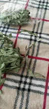 Hojas verdes artificiales hechas a mano en forma de hoja de seda de 10 yardas para boda, guirnalda de bricolaje Decoración, regalo, arte de colección de recortes, flor falsa