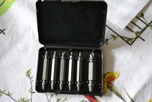 Juego de brocas para extraer tornillos dañados, Extractor de tornillos rotos a rayas, fácil de quitar herramientas de demolición, 6 unids/lote, nuevo