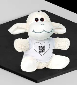 

Personalized Video QR Code Plush Little Lamb