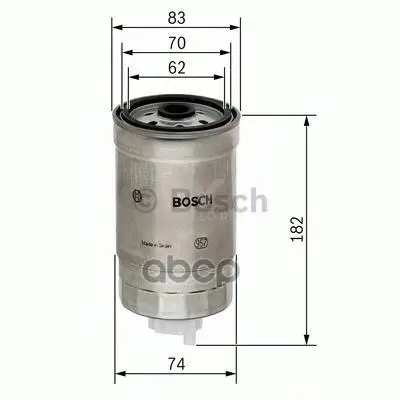 1457434324 BOSCH СМЕННЫЙ ТОПЛИВНЫЙ ФИЛЬТР
