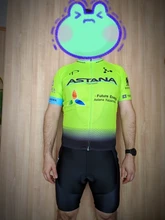 ASTANA-Ropa de ciclismo de color blanco para hombre, camisetas de ciclismo profesional con almohadilla de Gel 19D, verano, 2021