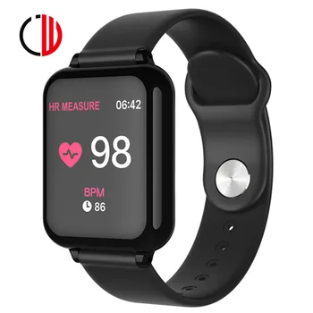 

CZJW 2019 new B57 smart watch heart rate blood pressure monitor message push silica strap smart wristband support android ios