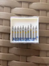 10 unids/pack fresas de diamante dentales Extra FG 1,6mm de alta velocidad brocas para pulido y suavizado los dientes pulidores CR-12EF