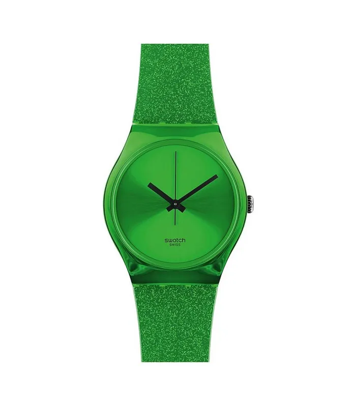 Часы swatch GENT 34 мм DEEP SHINE GREEN GG213