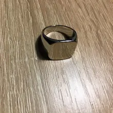 Anillo cuadrado de resina negra para hombre y mujer, joyería de dedo plateado, anillos Vintage de moda para parejas, anillos de boda para mujer