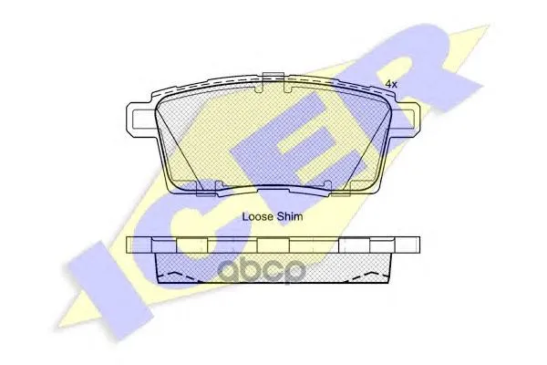181963_колодки Дисковые Задние! Mazda Cx-7 Mzr Disi Turbo 07 Icer 181963 Icer арт. 181963