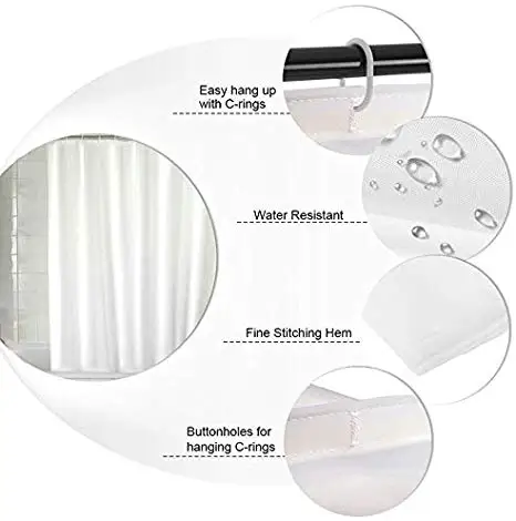 Занавеска для душа Американский футбол коричневый белый на светильник зеленый