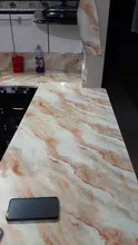 Pegatinas de PVC para pared de cocina, papel tapiz autoadhesivo impermeable para encimera de mármol, 60cm x 10M