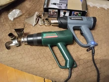 Building-secador de pelo para soldar herramienta de calor con pantalla digital ajustable, pistola de calor de 220V, pistola de calor de buena calidad, pistolas de aire caliente