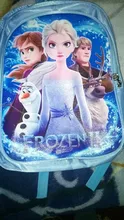 Mochila escolar de dibujos animados de Disney para niñas, bonita mochila para guardería, elsa, Anna
