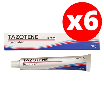 

TAZOTENE Skin and Face (6 pcs) – Acne, Vitamin A , stops Plaque Psoriasis, Acne Vulgaris, Itching, Scaling, Redness