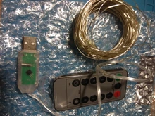 Christmas-Light Timer Decoration Led-String Copper-Wire-Garland Remote-Control Waterproof