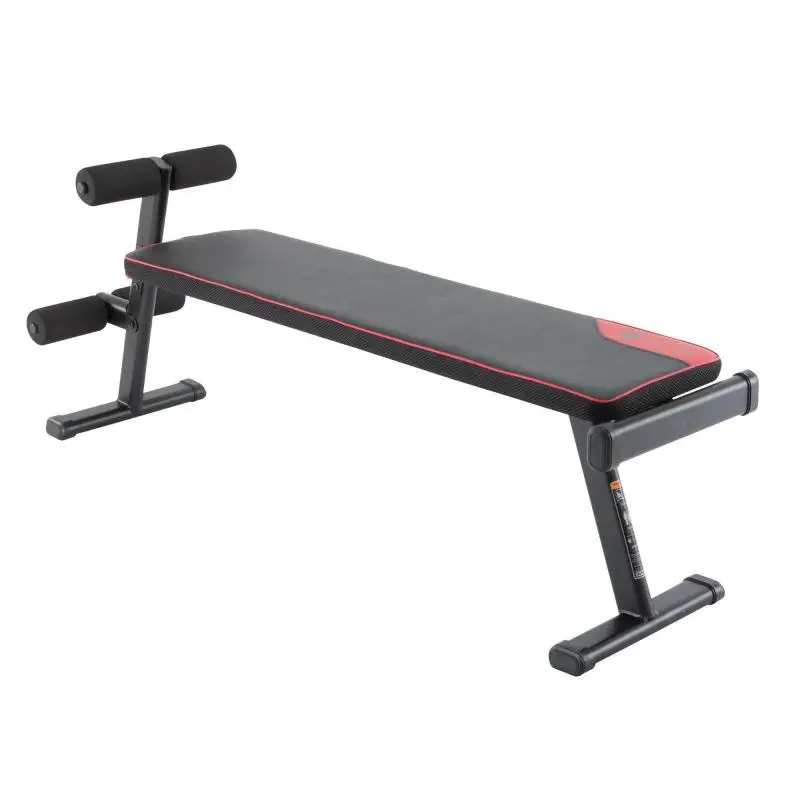 СКЛАДНАЯ АТЛЕТИЧЕСКАЯ СКАМЬЯ BA 100 DOMYOS Decathlon - Цвет: Черный