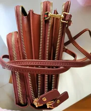 Bandoleras de piel sintética para mujer, de gran capacidad bolso cruzado, multifuncional, para teléfono