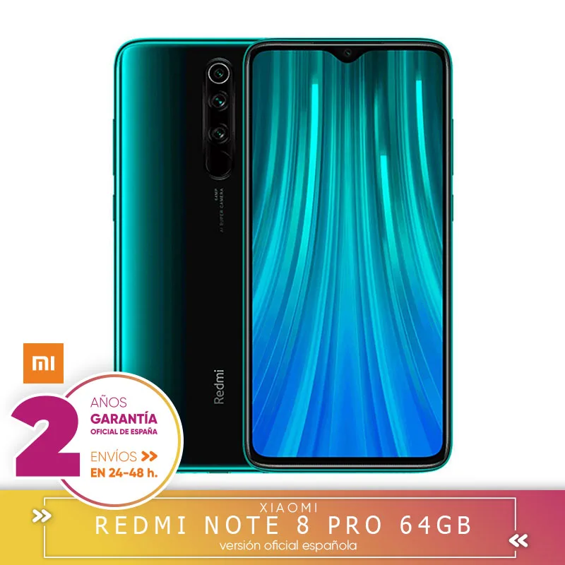  -Guarantee Official Spanish-Xiaomi Redmi Note 8 Pro 6 hard GB 64 hard GB Smartphone 64MP Quad still