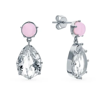 

Silver earrings with alpanite and cubic zirconia sunlight sample 925