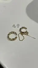 Pendientes de borlas con Clip para mujer, aretes de línea larga dorados, aros cruzados de circonia cúbica, Clip para oreja, regalo de joyería 2021