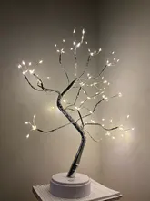 Study-Lamp Battery Holiday-Lighting-Decor Desk Fairy-Night-Light Bedside LED Christmas-Tree