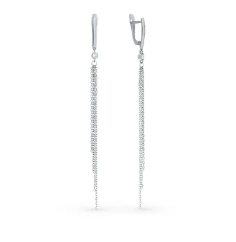 

Silver earrings with cubic zirconia sunlight sample 925 test