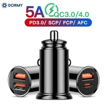 Быстрая зарядка 4,0 3,0 USB Автомобильное зарядное устройство для iPhone Xiaomi huawei QC4.0 QC3.0 QC Авто Тип C PD быстрое автомобильное зарядное устройство для мобильного телефона