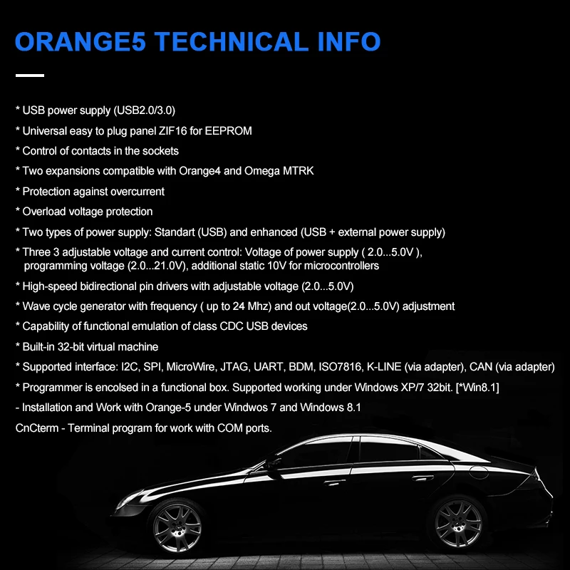 Программатор Orange 5 orange5 plus полный комплект OEM адаптер и программное обеспечение