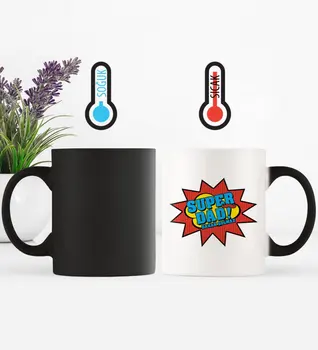 

Father's Day Custom Super Dad Magic Mug Cup-1