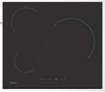 

CANDY PLATE CH63TVT VITRO 3FOCOS 1TRIPLE