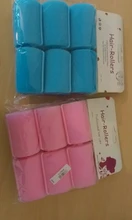 Rizos de esponja pequeños/grandes, rizos de espuma rizados, profesionales, de estilo, rulo de esponja suave, rodillos de espuma para el cabello húmedo