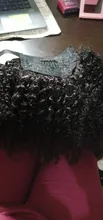 Cola de Caballo Afro rizada, cabello humano, Maxine 4B 4C, extensiones de coleta rizada, Clip en cordón, Coleta, moño