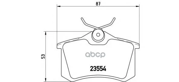 Колодки Тормозные Audi 96-/Citroen 99-/Renault 98-/Peugeot 00-/Vw 95- Задние Brembo P85020 Brembo арт. P85020