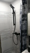 Sliding-Bar Shower-Bar Wall-Mounted Adjustable Minimalist-Style Black 3-Function High-Quality