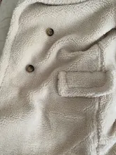 Fur Jacket Coats Teddy Faux-Fur Women Lambs Thick Long Winter Warm Chic Fashion Wool