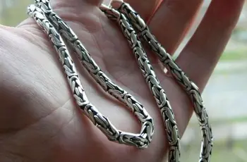 

Silver Chain "fox tail". (50g Silver 925 test). Hand made.